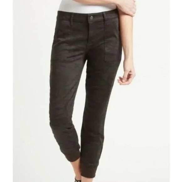 Level 99 Pants - NWT Level 99 Womens Camo Cargo Utility Jogger Pants Size 29 (8) Ankle Zip